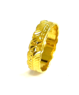 22K SOLID GOLD BAND RING FROM THAILAND SIZE 8.5 #53 - £308.83 GBP