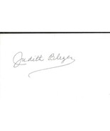 Judith Blegen Signed 3x5 Index Card JSA - £23.34 GBP
