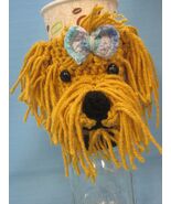 Golden Doodle Straight Hair Dog Crochet Handmade Cup Cozy Holder Gifts by Bren - €21,26 EUR