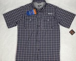 Habit Mens River Guide Fishing Shirt Plaid Pockets Solar Factor Vented S... - $19.79