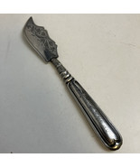 1835 Sterling Handle &amp; Sterling Blade Butter Knife Francis Clark Birming... - $65.05 CAD