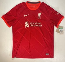 Liverpool LFC Nike Home Soccer Jersey #4 Virgil van Dijk Futbol Football Dri-Fit - £99.74 GBP