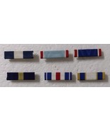 U.S. MILITARY AWARD MEDAL RIBBON BARS - LOT OF 6 DIFFERENT - $364.52 MXN