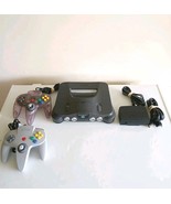 Nintendo 64 Console, Two OEM  Controllers, N64 Tested &amp; Working NUS-001 USA - $101.18