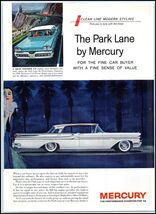 1958 Mercury Park Lane Automobile PRINT AD BX3 - $7.59