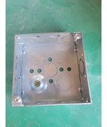 50 - 4 Square Box Steel Welded 4&quot; x 1-1/2&quot; Deep with ground screw - $99.00