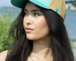 Island Vibes Baseball Cap with Raffia Adjustable - $33.25