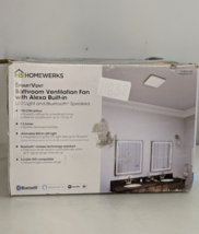 HOMEWERKS SmartVent Bathroom Ventilation Fan w/Bluetooth Speaker LED Lig... - $148.47