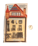Miniature Dollhouse Furniture 8 Piece Dining/Palor Set New Original Pack... - £7.40 GBP