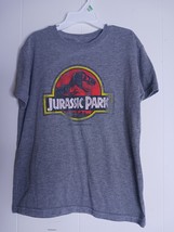 Jurassic Park Gray Graphic T-Shirt Youth Boys Size M - $4.75