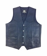 CT 1217 Crescent Buffalo Leather  Men&#39;s Biker Vest  - $1,121.44 MXN