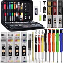 Nicpro 31 Pack Carpenter Pencil Set with Sharpener, Mechanical Carpenter - £76.55 GBP