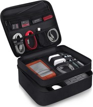 Electronics Travel Organizer, Waterproof Cable Organizer Bag For, Black - $30.99