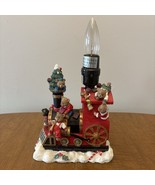 VINTAGE CHRISTMAS TEDDY BEAR TRAIN LAMP NO SHADE - $40.93 CAD
