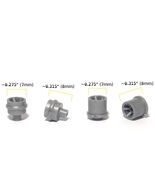 4pc BTO Aurora AFX Magnatraction HO Slot Car Front+Rear Wheels 8716 8719... - $64.77 MXN