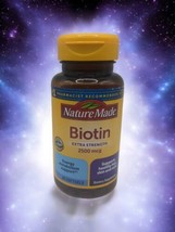 Nature Made Biotin Extra Strength 2500 MCG Hair Skin Nails 90 Softgels E... - £11.82 GBP