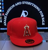 MLB-Los Angeles Angels 59FIFTY Fitted New Era Red Hat New - $494.95 MXN
