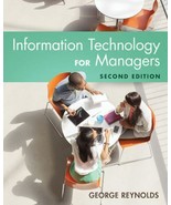 Information Technology for Managers by George Reynolds Free Shipping! - $373.46 MXN