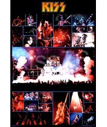 KISS 1976 ALIVE 24 x 36 Black Border Jumbo Custom Poster Crystal Clear P... - £47.96 GBP