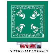 Usa Made Michigan State University Spartans Msu Bandana Scarf Head Wrap Scarve - £7.98 GBP