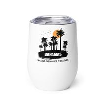 Funny Wine tumbler - Vacation Bahamas Making Memories Together Wine tumb... - £19.89 GBP