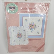 VTG 1988 Dimensions From The Heart Victorian Bouquet Embroidery Kit NOS - $19.99