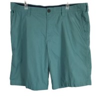 Columbia Mens Shorts Size 38W Aqua Blue Casual Shorts Flat Front 10&quot; Ins... - £16.85 GBP