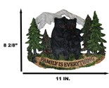 Black Bear Papa Mama And Cub Family Is Everything By Pine Tree Forest Wa... - $33.99