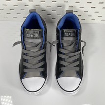 Converse Size 5 Jr. Chuck Taylor All Star Mid Lace Up Sneakers Excellent Leather - £46.67 GBP