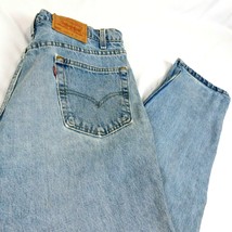 VTG Levis 550 Men Denim Blue Jeans Relaxed Fit Tapered Leg W 36 L 30 USA - $39.99
