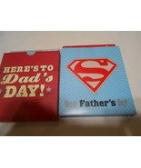 2 New Hallmark HAPPY FATHER&#39;S DAY Gift Boxes gift card holders Superman ... - £5.92 GBP