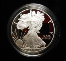 2012-W Proof Silver American Eagle 1 oz coin w/ box &amp; COA - £65.58 GBP