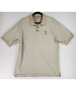 Walt Disney World Shirt Mens Large Biege Mickey Mouse Logo Casual Core Polo - £24.04 GBP