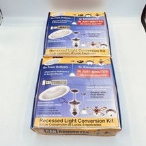 2 Can Converter Recessed Can Light Conversion Kits 5&quot;-6&quot; Ceiling Lights, Fans - £23.37 GBP