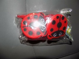 Lady Bug Set of 2 Snack Containers W/a spoon NEW - £11.48 GBP