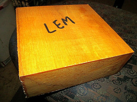 One Large Beautiful Dry Lemonaballi Wood Blank Lumber Wood 8&quot; X 8&quot; X 5&quot; B Grade - £31.61 GBP