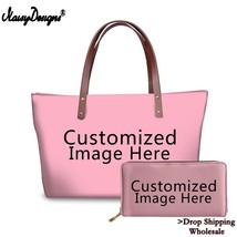 Fashion Customize Your Personalized Pattern Handbags With PU Wallets Women Styli - £62.10 GBP