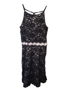 Jump Apparel Black Lace Overlay Sleeveless Dress - £11.45 GBP