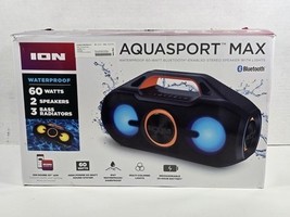 ION AquaSport Max Waterproof 60W Portable Bluetooth Stereo Speaker with ... - $1,258.85 MXN