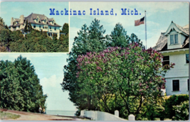 Summer Home of the Governor of Michigan Mackinac Island Michigan Postcard - £5.49 GBP