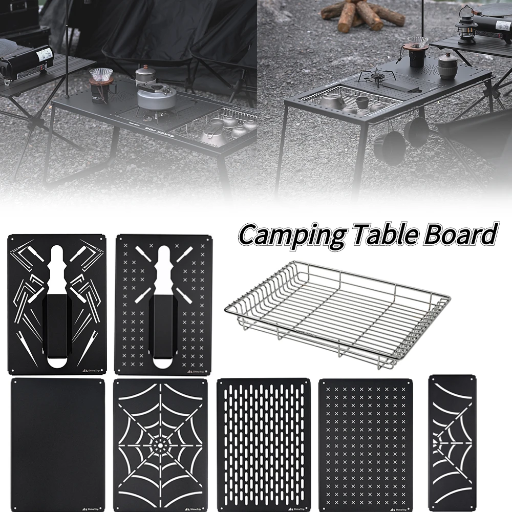 Camping Foldable Table Board Outdoor Picnic Barbecue Tableware Shelf Portable - £13.48 GBP+