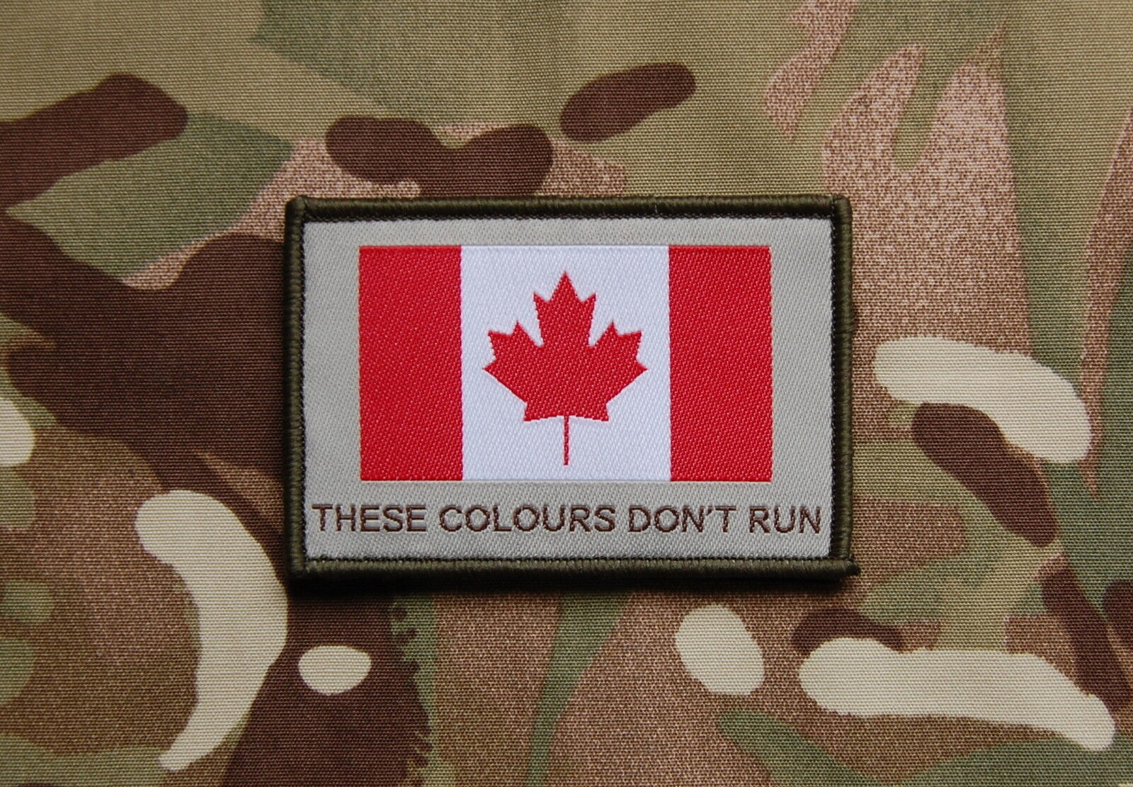 Canadian These Colours Don&#39;t Run Woven Patch JTF2 Canada Strong CADPAT H... - $5.86