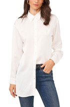 MSRP $89 Vince Camuto Womens Luxe Satin Button-Up Blouse New White Size XL - £16.40 GBP