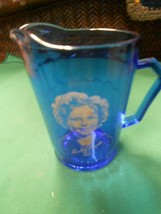 Great Collectible Vintage Hazel Atlas SHIRLEY TEMPLE Cobalt Creamer/Pitcher - £9.95 GBP