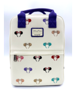 Disney Parks Mickey Minnie Mouse Ear Headband Canvas Loungefly Backpack ... - $102.95