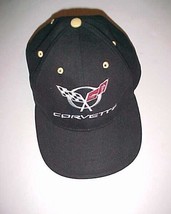 Corvette Logo General Motors Adult Unisex Black White Red Baseball Cap One Size - £13.23 GBP