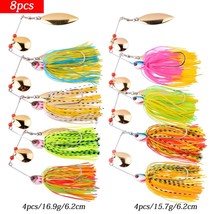 4pcs/8Pcs Fishing Lure Wobbler Lures Spinners Spoon Bait For Pike Peche Tackle A - £68.41 GBP