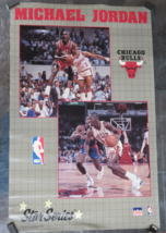 Vintage Michael Jordan Chicago Bulls Star Series Starline NBA Poster 198... - $19.75