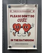 NEW Please Do Not Use Coke in the Bathroom Vinyl Poster Retro 15X23 KG - €11,16 EUR