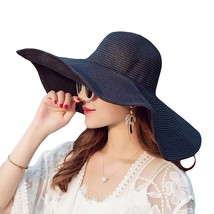 Women&#39;S Ridge Wide Floppy Brim Summer Hat Large Brimmed Garden Beach Sun Hat Big - £18.97 GBP